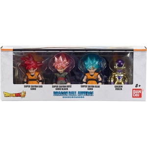 image:imageBandai Namco  Dragon Ball Super  Super Saiyan Blue Goku Super Saiyan Blue Vegeta Super Saiyan Broly and Piccolo Dragon Ball Adverge 2 Figure Box Set 3Box Set 1 Ssg Goku  Golden Freiza  Goku Black Rose  Ssb Goku