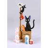 image:imageEnsky  Kikis Delivery Service  Jiji Nosechara Assortment Stacking Figure Studio Ghibli via Bandai Official MerchandiseModern