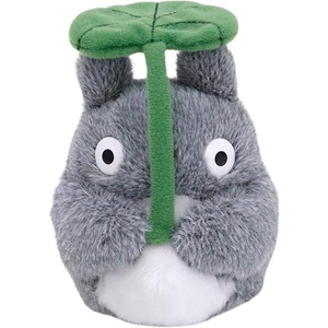 image:image Studio Ghibli  Howls Moving Castle  59 Calcifer M PlushTotoro With Leaf Beanbag Plush