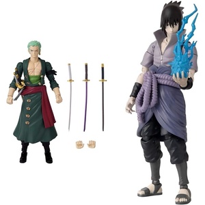 image:imageAnime Heroes  One Piece  Zoro Action Figure amp Naruto Uchiha Sasuke Action Figure