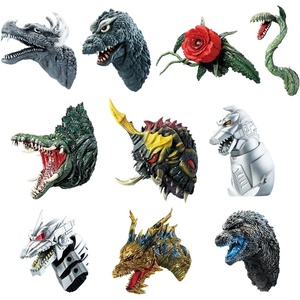 image:imageIchibansho Figure  Godzilla Monster Head Magnet Complete Set of 10 70th Anniversary Bandai Spirits Zakka