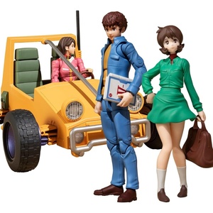 image:imageMegahouse  Gundam  Principality of Zeon V01 Exclusive Motorcycle GMG Collectible Figure07 Amuro  Frau and 08vsp General Soldier  Buggy Complete Set With Gift