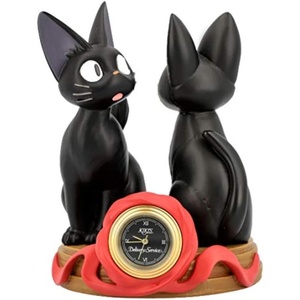 image:imageStudio Ghibli  Kikis Delivery Service  Jiji and Stuffed Plush Jiji Benelic Statue Desk ClockKikis Delivery Service  Jiji and Stuffed Plush Jiji