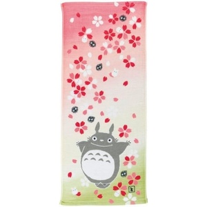 image:imageStudio Ghibli  My Neighbor Totoro  My Neighbor Totoro Flower Pink and White Marushin Imabari Gauze Series Face TowelPink and White