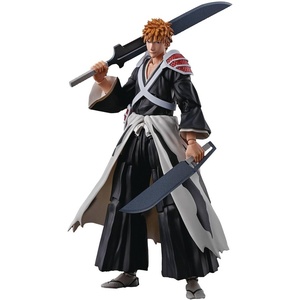 image:imageTAMASHII NATIONS  Bleach  Ichigo Kurosaki Getsugatensho SHFiguarts Action FigureIchigo Kurosaki Dual Zangetsu