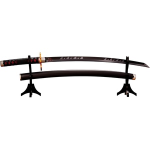 image:imageTAMASHII NATIONS  Demon Slayer Kimetsu no Yaiba  Nichirin Sword Tanjiro Kamado Kyojuro Rengokus Sword Guard Ver PROPLICA