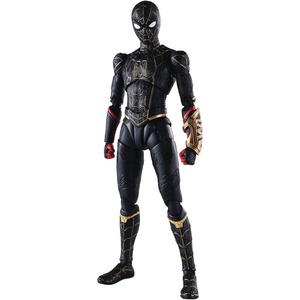 image:imageTAMASHII NATIONS  SpiderMan No Way Home  SpiderMan Black amp Gold Suit Bandai Spirits SHFiguarts Action Figure