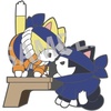 image:imageMegahouse  Naruto  Nyaruto Pins Collection  Naruto Uzumaki amp Sasuke Uchiha Mega Cat Project Collectible FigureNyaruto Pins Collection  Naruto Uzumaki  Sasuke Uchiha