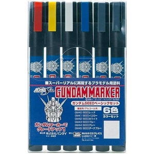 image:imageGSI Creos  GMS127 Gundam Marker MSV Set Set of 6 Markers Mr HobbyGundam Marker Seed Basic Set