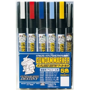 image:imageGSI Creos  GMS127 Gundam Marker MSV Set Set of 6 Markers Mr HobbyGundam Marker Seed Destiny Set